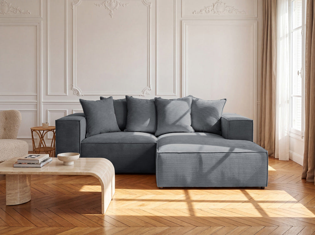 Designer Sofa Largo L Mini in Corduroy