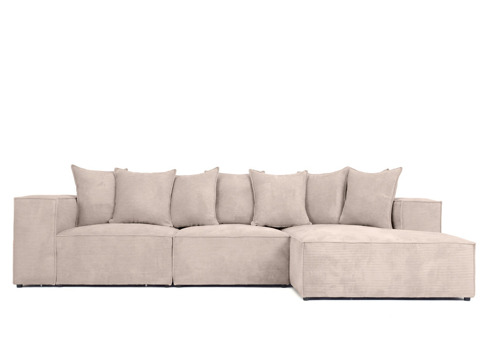 Designer Sofa Largo L in Corduroy