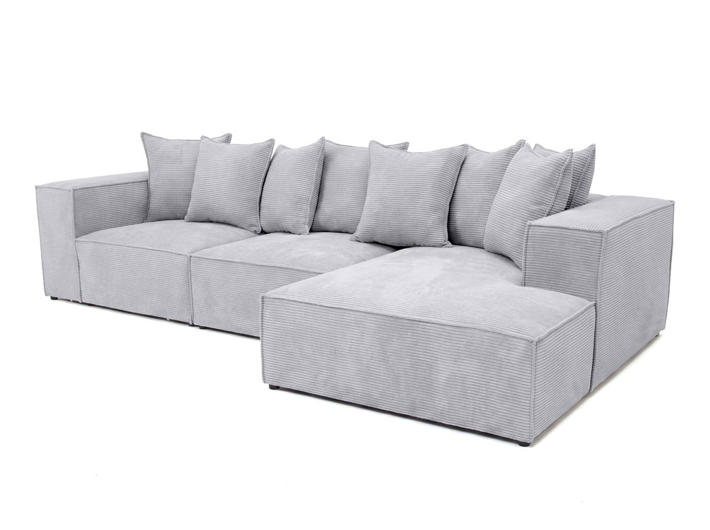 Designer Sofa Largo L in Corduroy