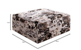Lesley Pouf Arden Charcoal 15 dimensions
