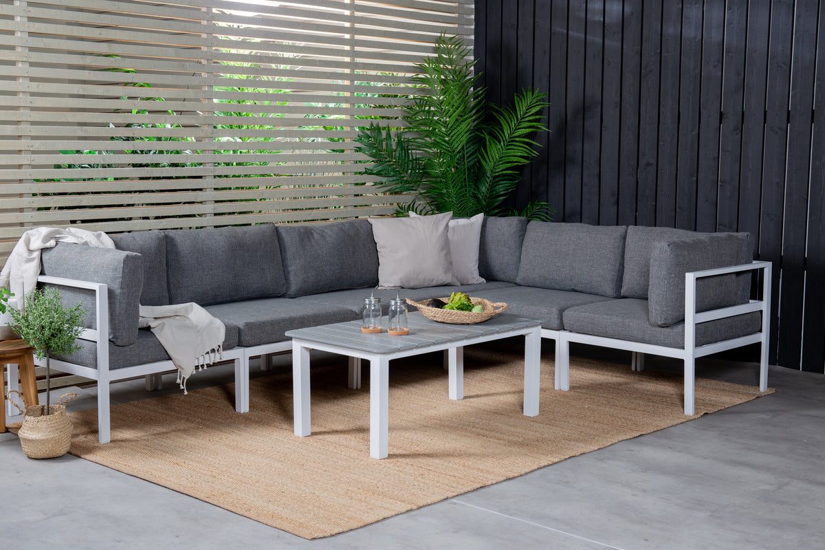 Loungesessel Sofi - Eckmodul mit Kissen für den Außenbereich