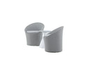 Loungeset Tanja - Grau/Weißes Set mit 2 Stühlen