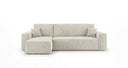 Designer corner sofa Lunaro Mini with sleeping and fold-out function in Corduroy
