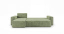 Designer corner sofa Lunaro Mini with sleeping and fold-out function in Corduroy