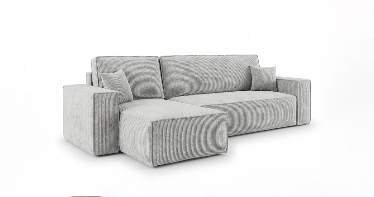 Designer Sofa Lunaro Mini mit Schlaf- und Klappfunktion in Cord