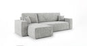 Designer corner sofa Lunaro Mini with sleeping and fold-out function in Corduroy
