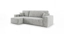 Designer corner sofa Lunaro Mini with sleeping and fold-out function in Corduroy