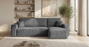 Designer corner sofa Lunaro Mini with sleeping and fold-out function in Corduroy