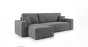 Designer corner sofa Lunaro Mini with sleeping and fold-out function in Corduroy