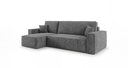 Designer corner sofa Lunaro Mini with sleeping and fold-out function in Corduroy