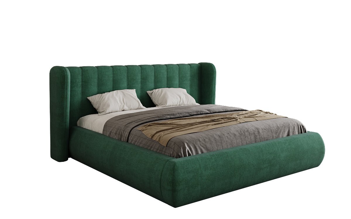 Designer Upholstered Bed Valentina Velvet with Storage