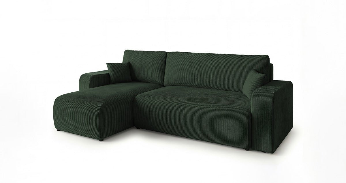 Designer Sofa Calva mit Schlaf- und Klappfunktion in Cord