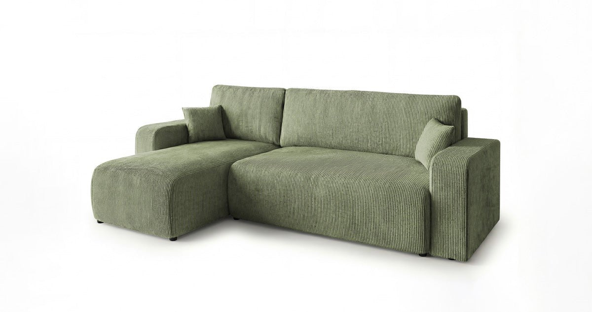 Designer Sofa Calva mit Schlaf- und Klappfunktion in Cord