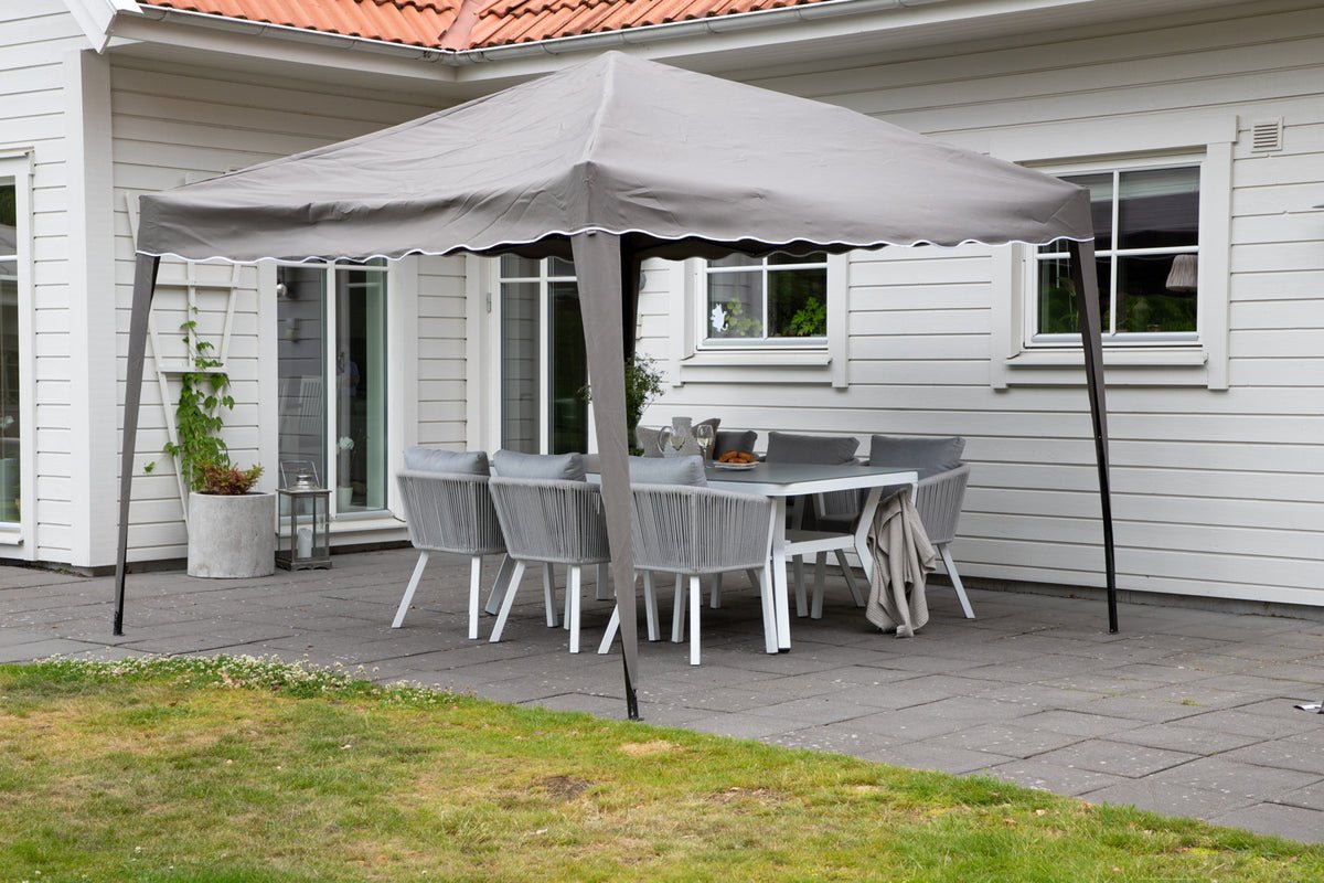 Pavillon Monarch - 295x295 cm in den Farben Braun oder Grau