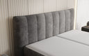 Boxspringbett Ines in Cord mit Stauraum