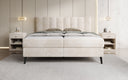 Boxspringbett Ines in Cord mit Stauraum