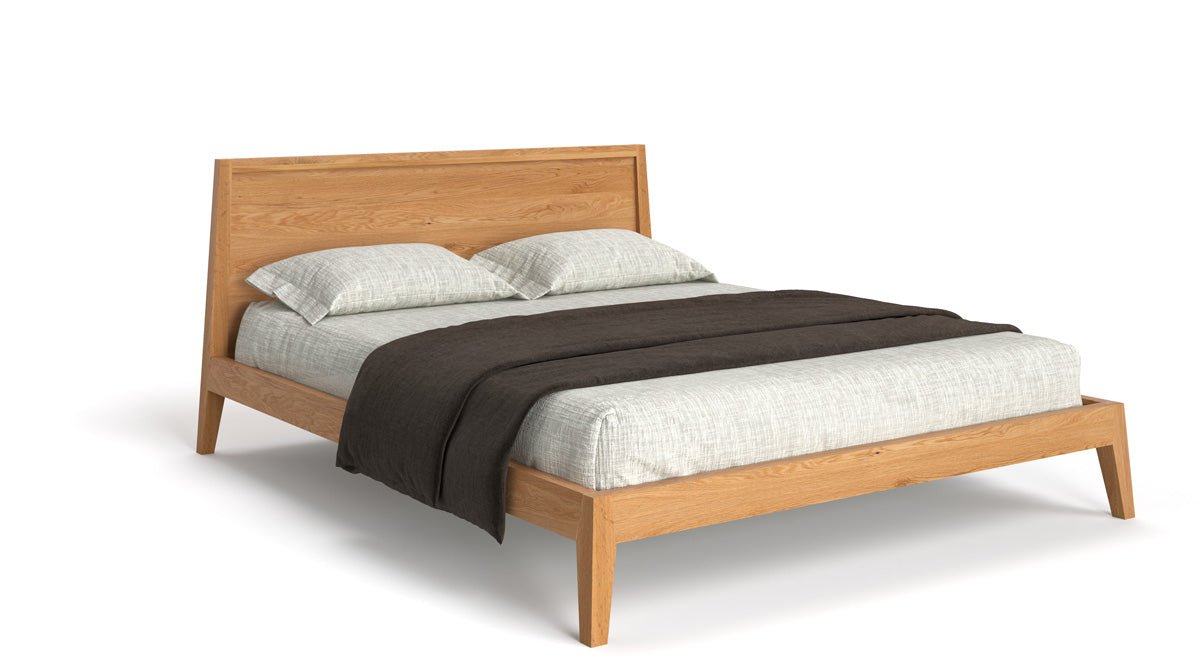 Designer Wooden Bed Kaja made of solid Oak