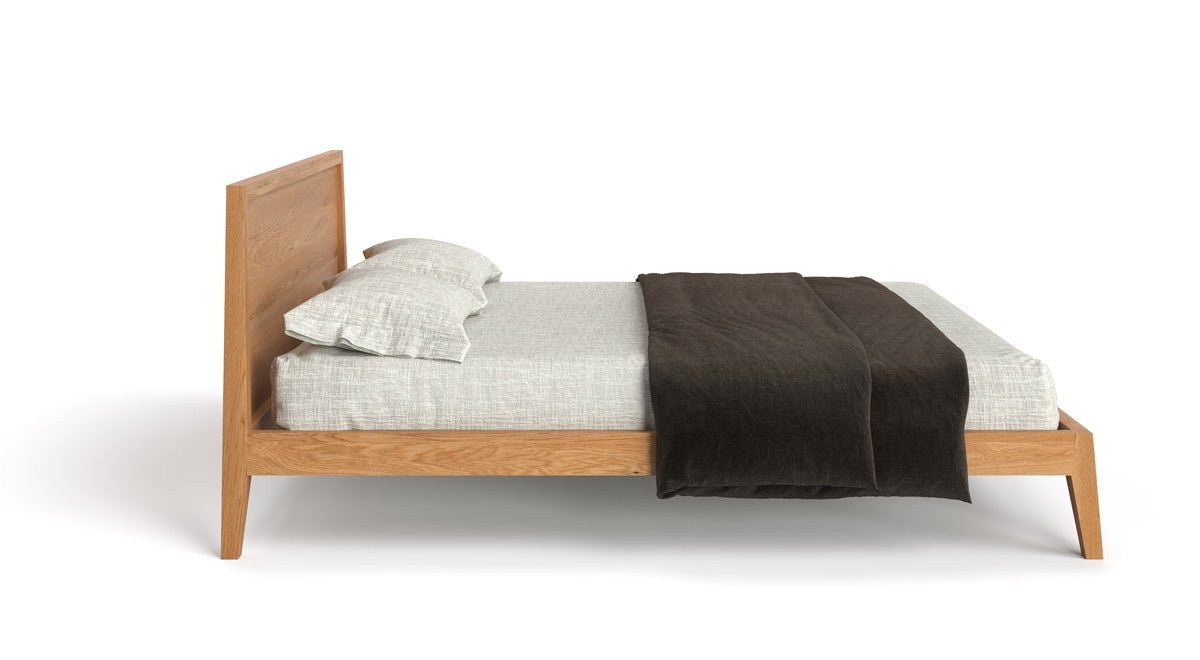 Designer Wooden Bed Kaja made of solid Oak