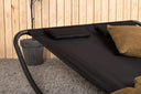Sonnenliege Comfort - aus Polyester in Schwarz