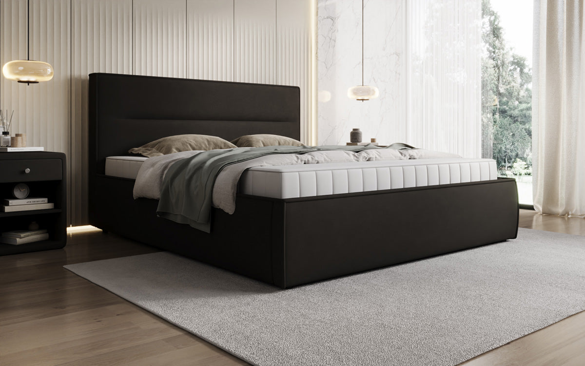 Designer Polsterbett Merry Stoff mit Stauraum