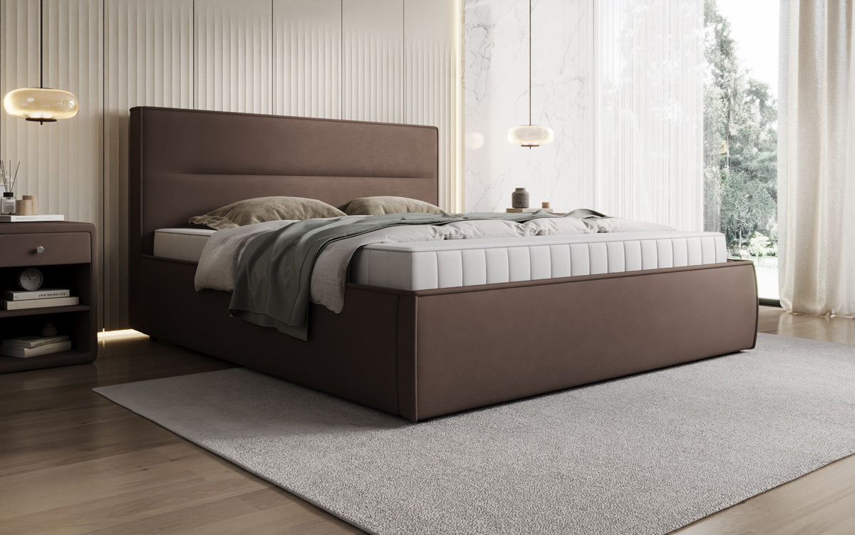 Designer Polsterbett Merry Stoff mit Stauraum