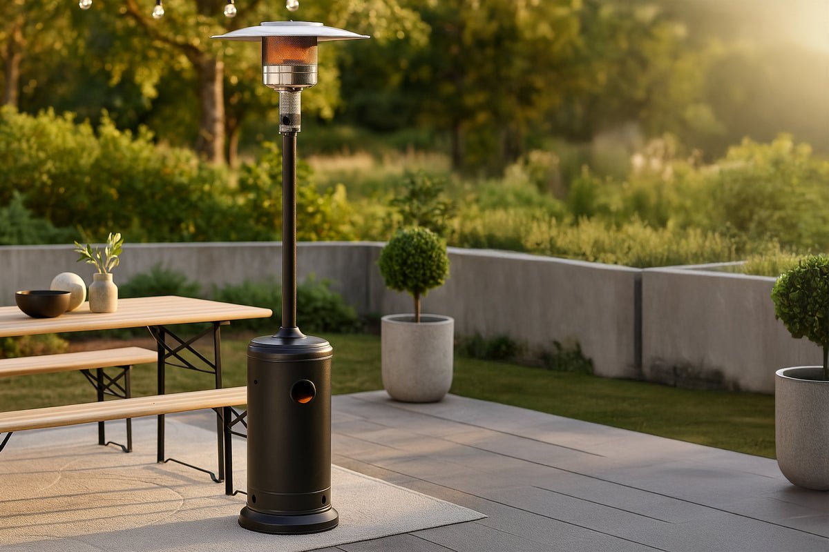 Patio heater Fiero - made of metal in Black