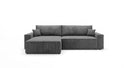 Designer Ecksofa Vienna mit Schlaf- und Klappfunktion in Cord
