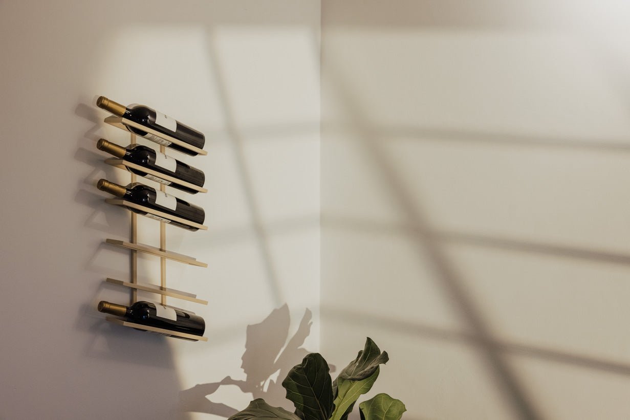 Wine Rack Vinia – Wall Shelf Made of Metal for Stylish Wine Storage