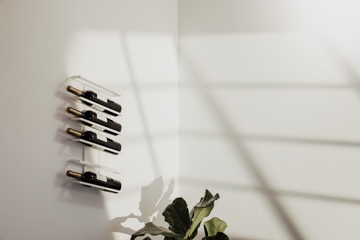 Wine Rack Vinia – Wall Shelf Made of Metal for Stylish Wine Storage