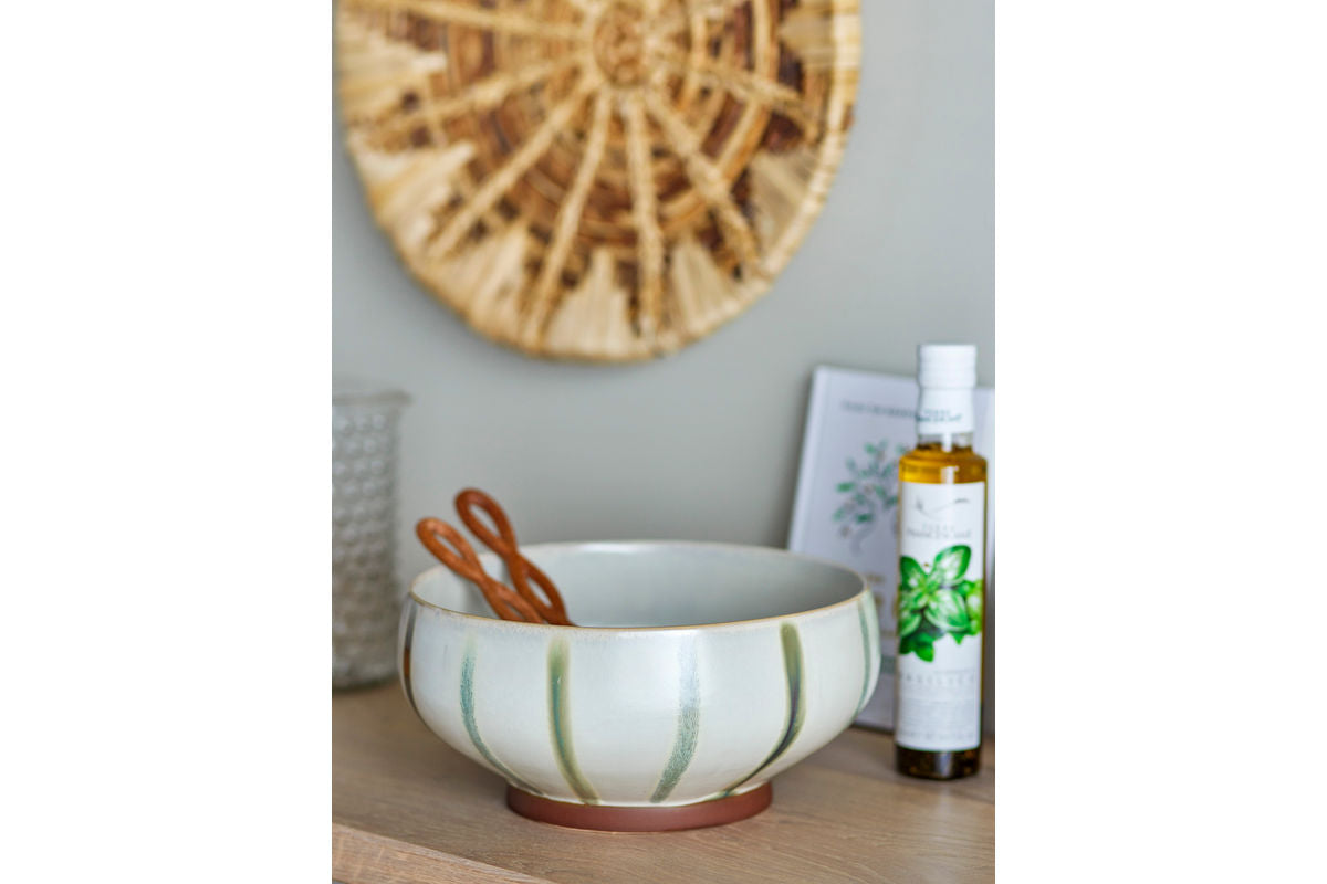 Bowl Sofi - Hand-painted Stoneware in Gray