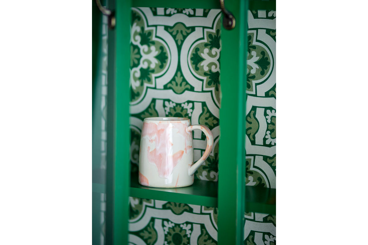 Becher-Set Jana – Steingut mit reaktiver Glasur (4er-Set)