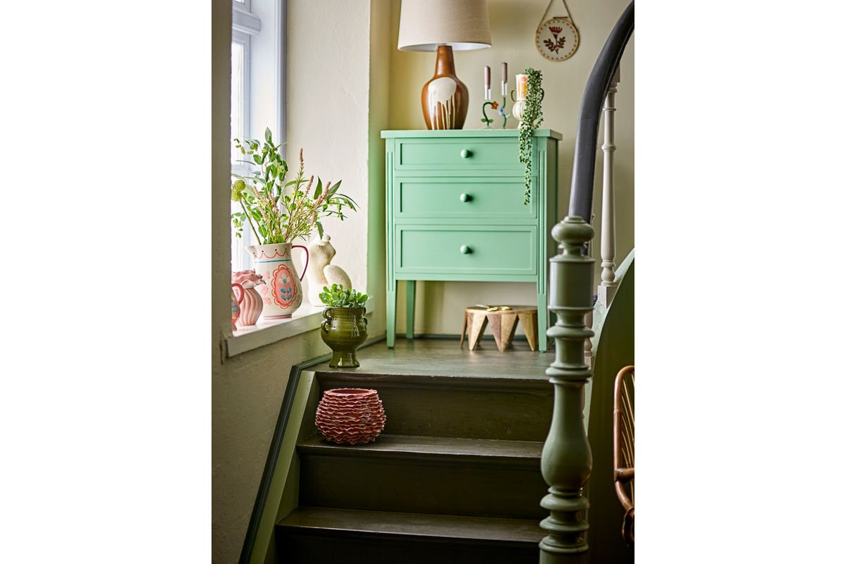 Vase "Wavyred" – made of stoneware