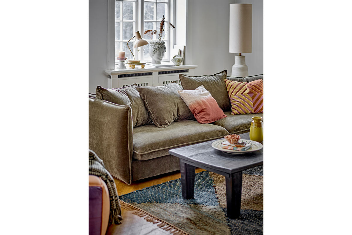 Floor Lamp Tengen – Stoneware with Fabric Shade