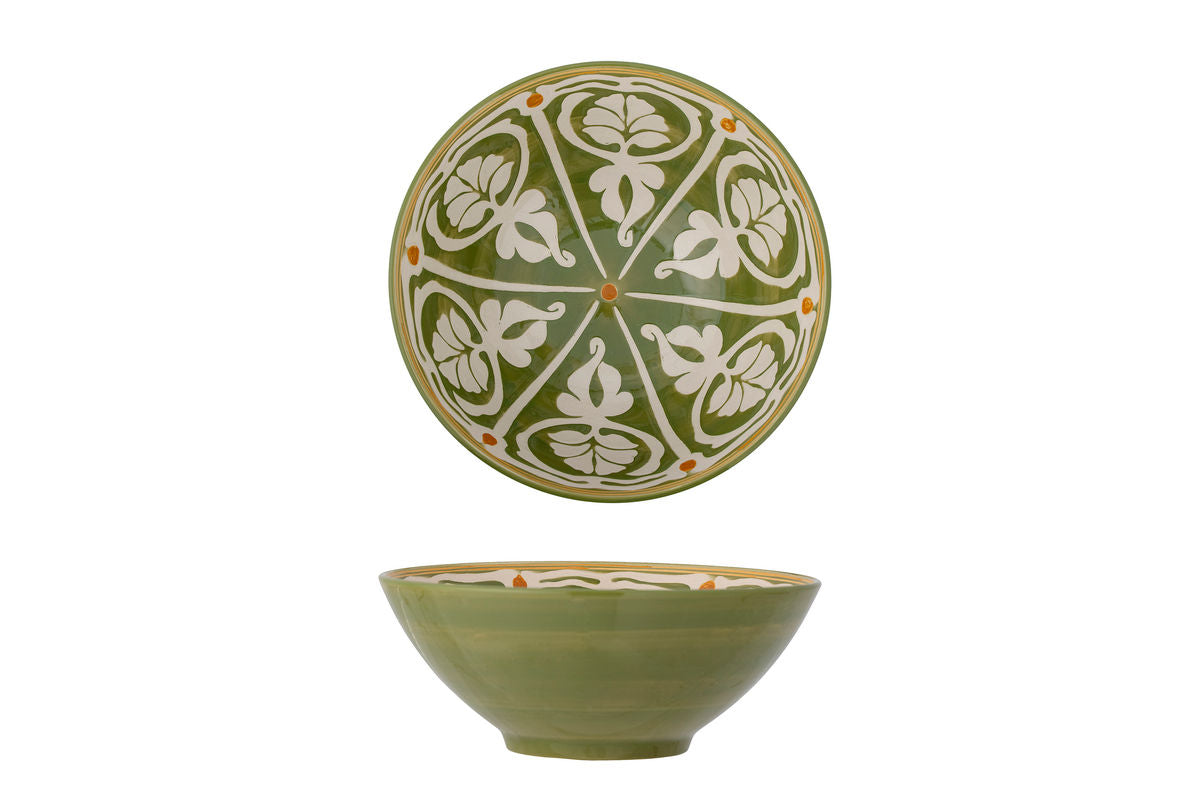 Bowl Hakuna - Stoneware hand-painted in Green