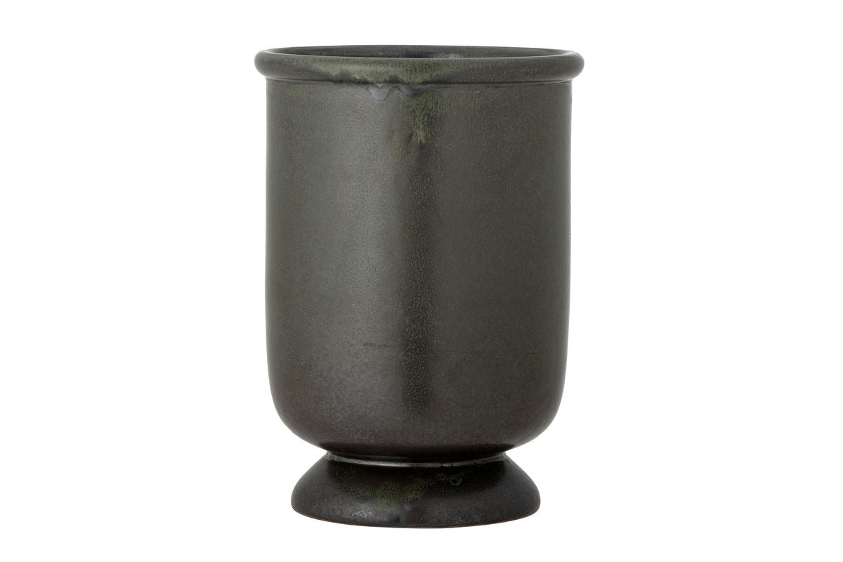 Flower Pot Dorson – Black Stoneware