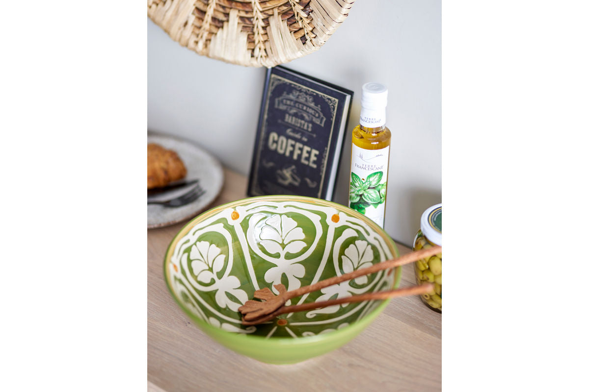 Bowl Hakuna - Stoneware hand-painted in Green