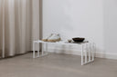 Shoe rack Bovi – Industrial design in Black, Cashew or White