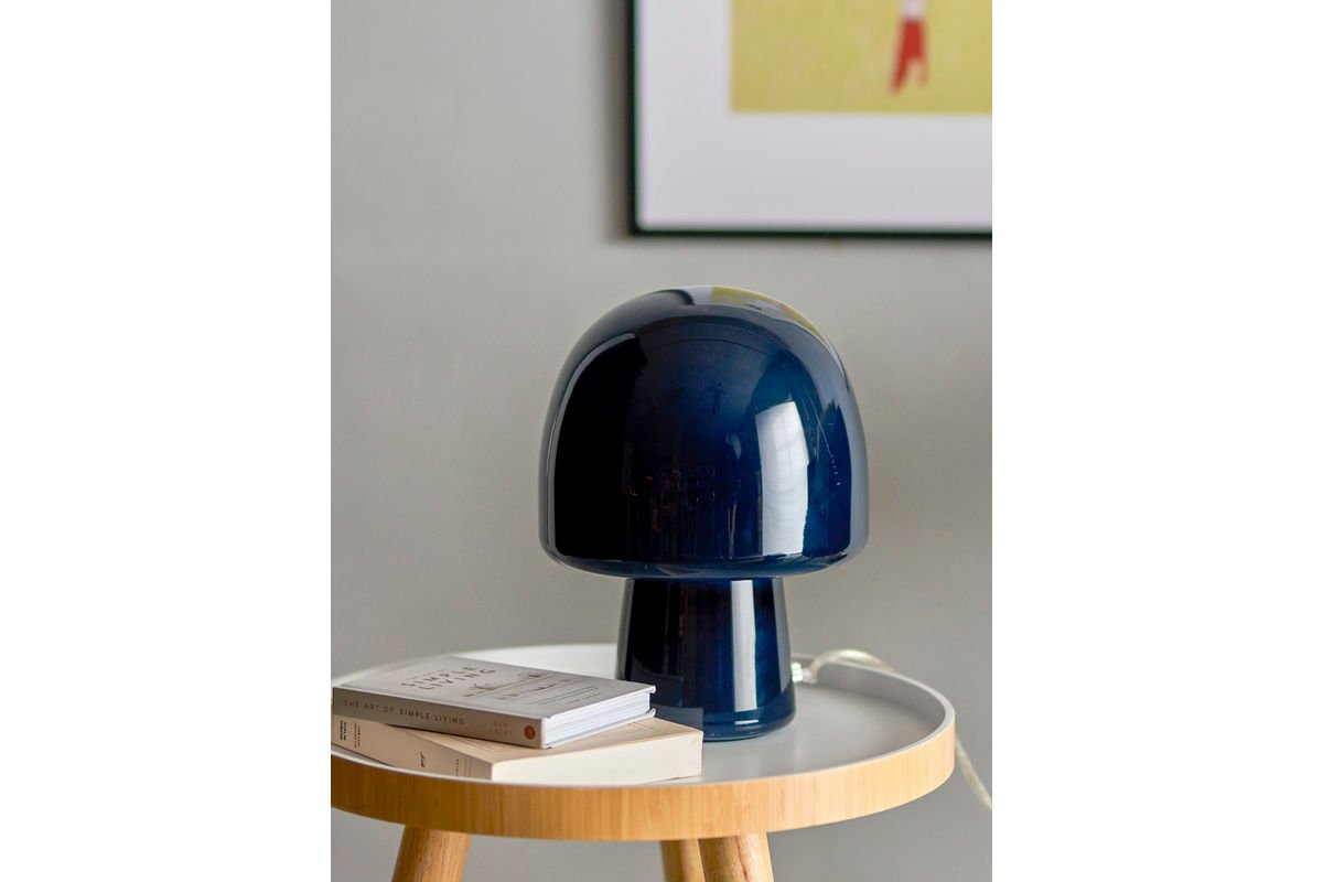 Table lamp Nysa – Glass light in organic mushroom shape