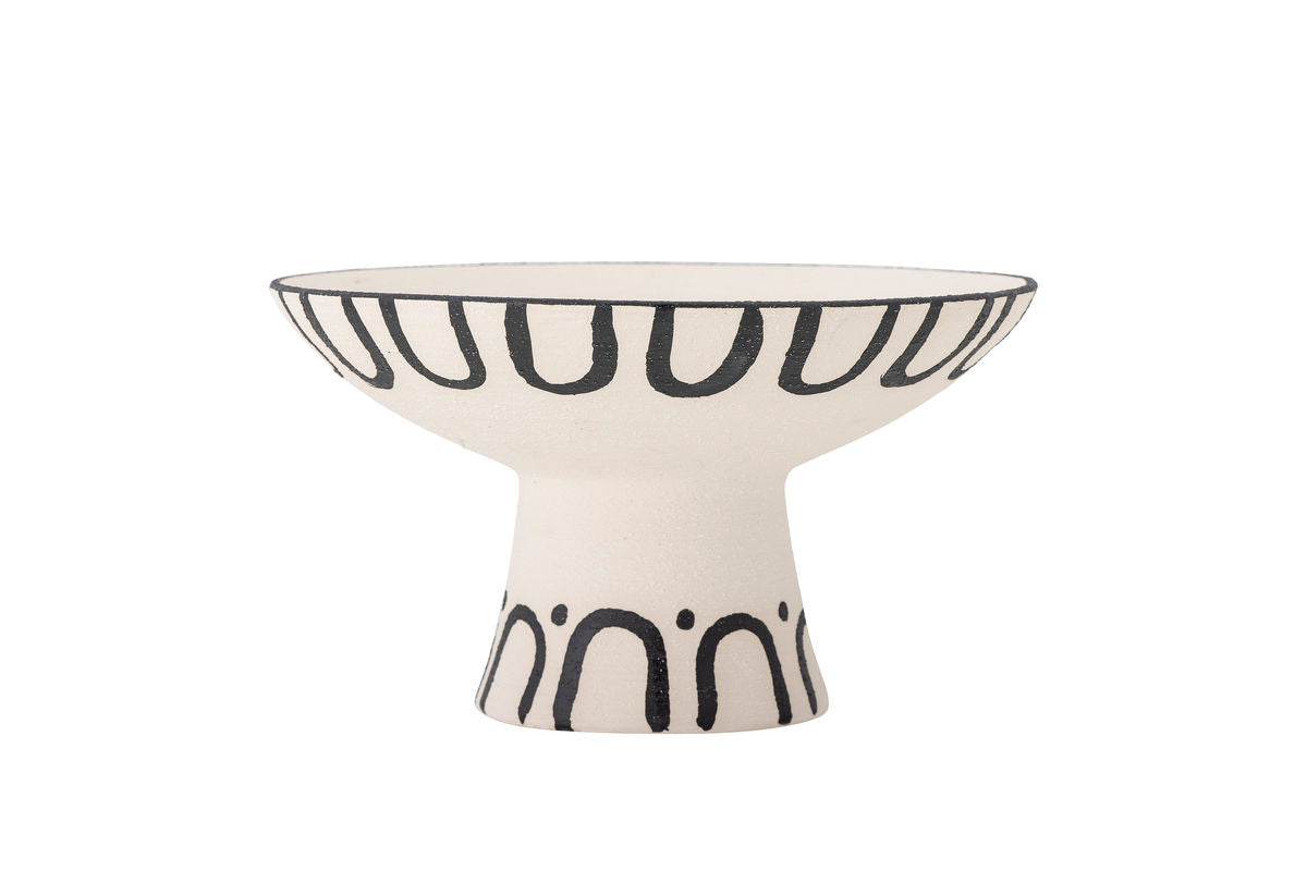 Bowl May – Hand-painted Stoneware in Natural