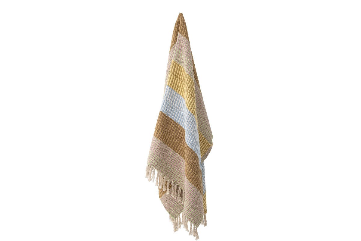 Mana Throw Blanket – Colorful Light, Made from Recycled Cotton