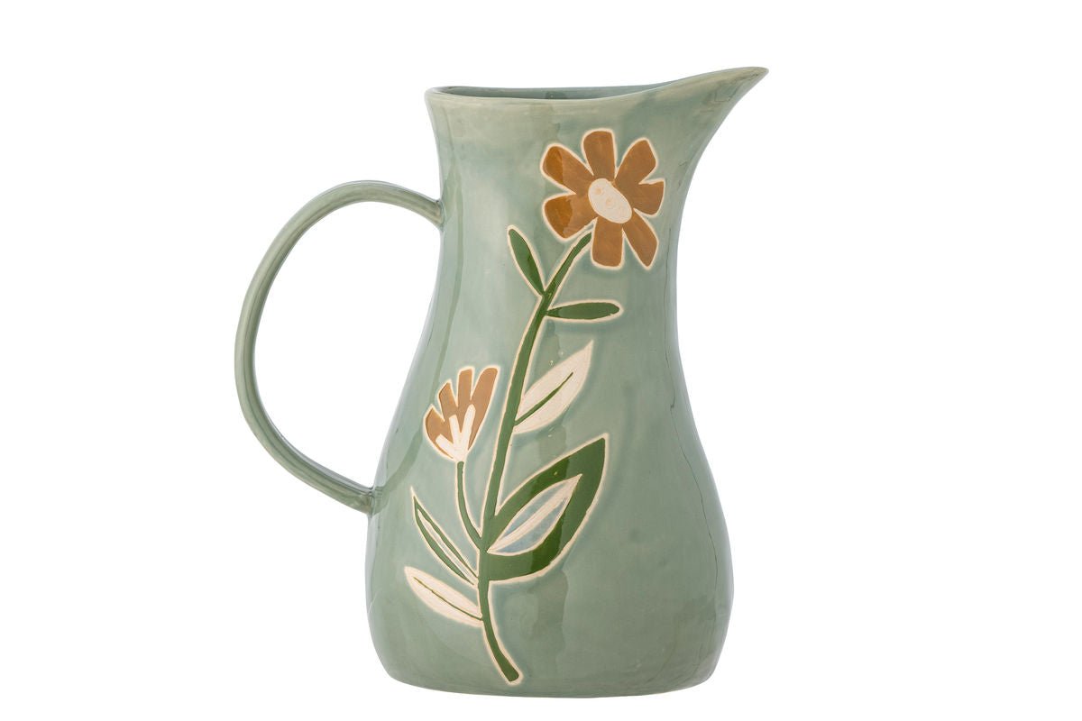 Krug Malou – hand-decorated stoneware in Green
