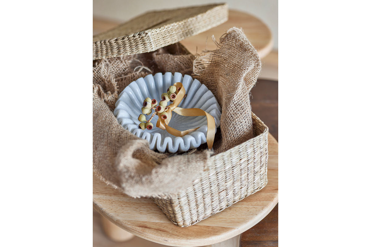 Schale Anira – handgeschnitzter weißer Marmor