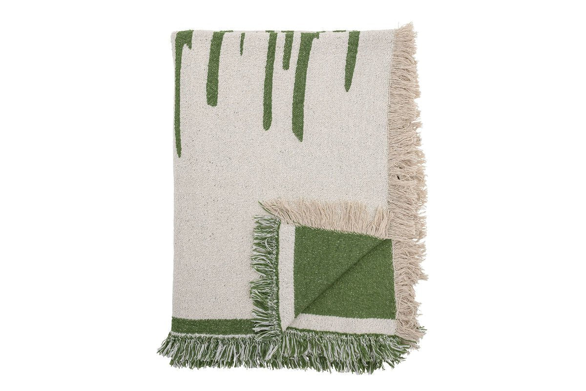 Tagesdecke Vireo – Wendbares Muster aus recycelter Baumwolle