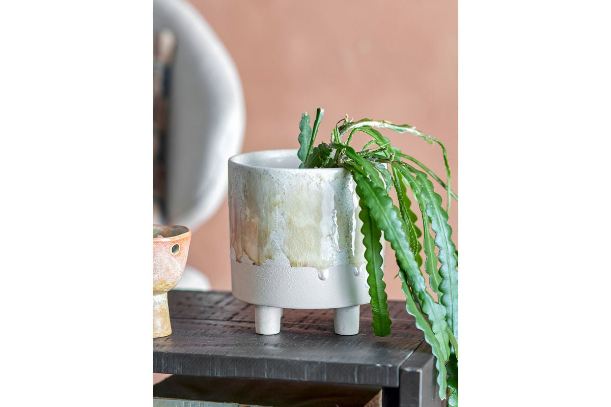 Lamaiya Flower Pot – Glazed Stoneware