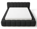 Designer Polsterbett Como in Cord mit Stauraum – Anthrazit