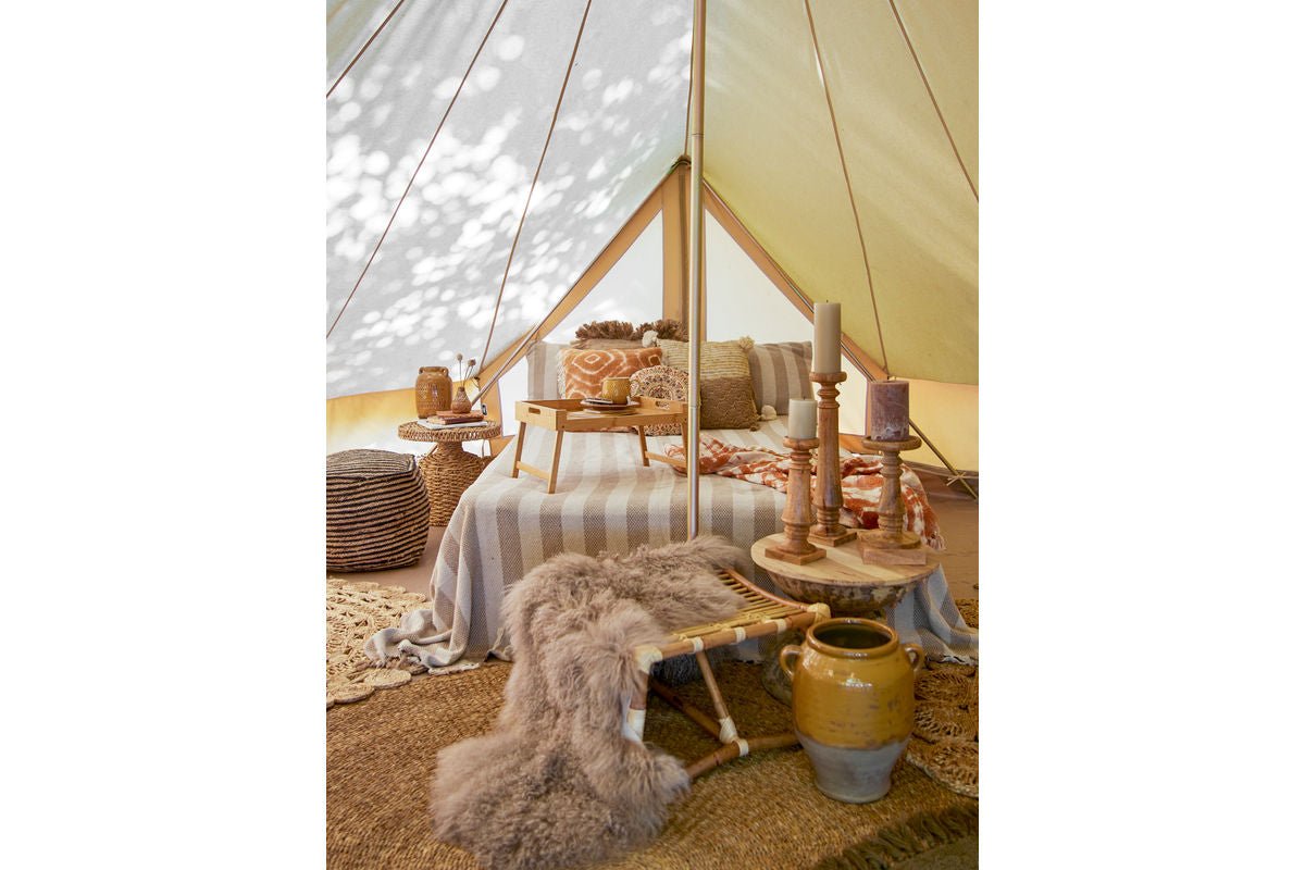 Decorative Flower Pot Solaro – Drip Glaze in Warm Yellow Tone