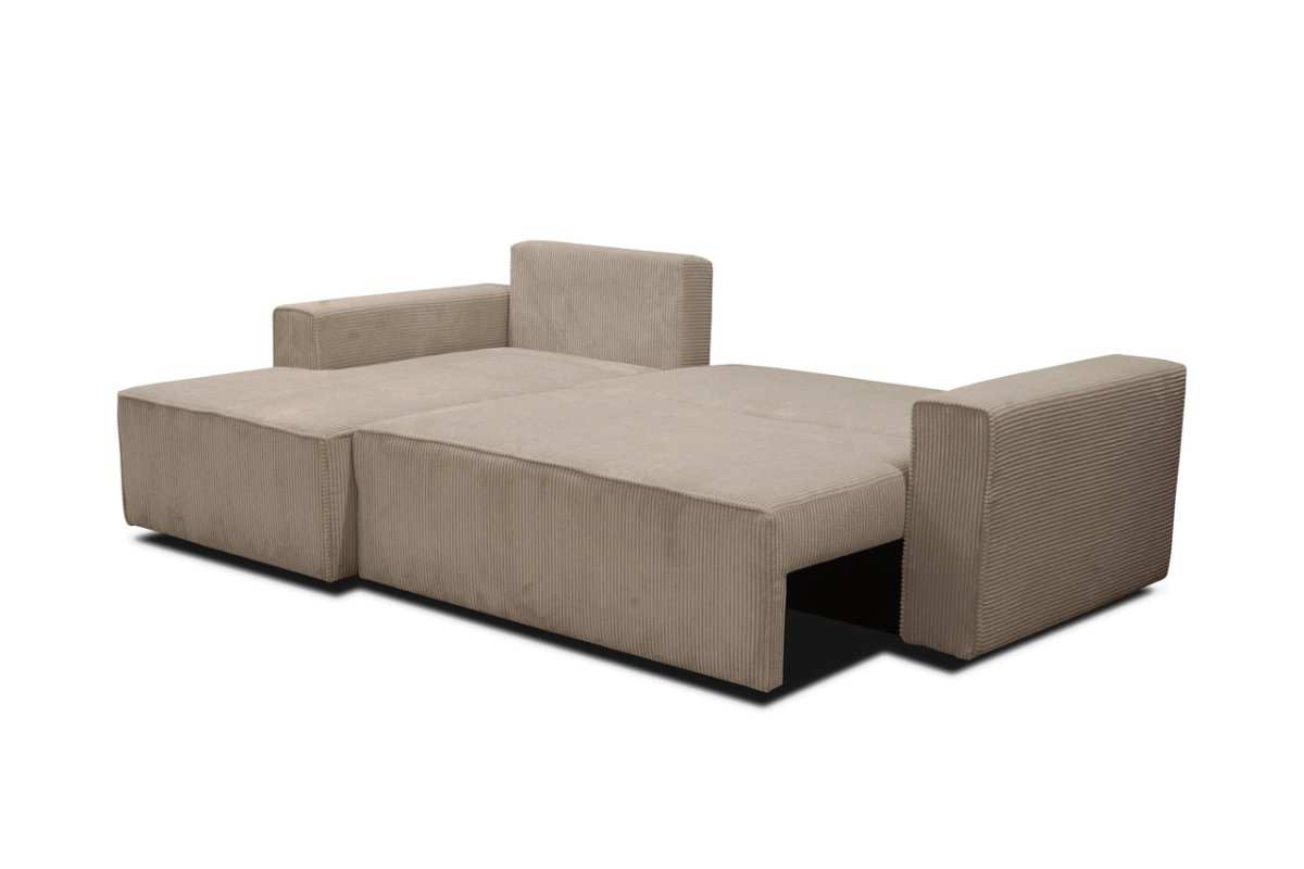 Designer Sofa Bern L mit Schlaffunktion und Stauraum - Luxusbetten24