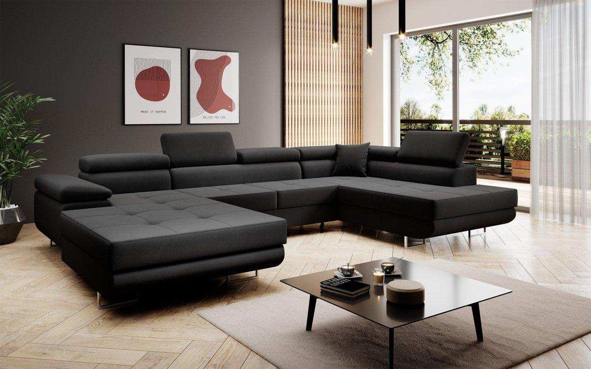 Designer Sofa Lago mit Schlaf - und Klappfunktion - Luxusbetten24