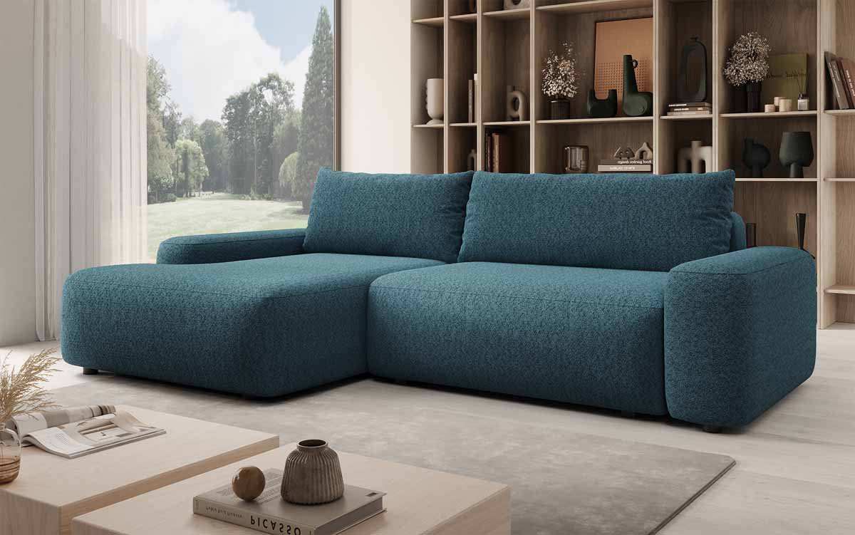 Designer Sofa Luma mit Stauraum und Schlaffunktion - Luxusbetten24