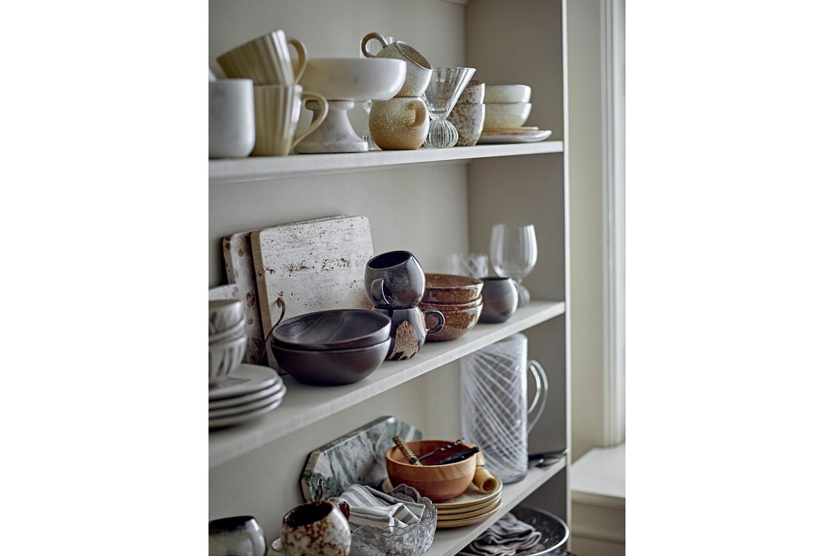 Bowl Erin - White Marble with Elegant Stand